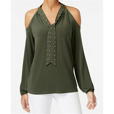 michael kors green blouse